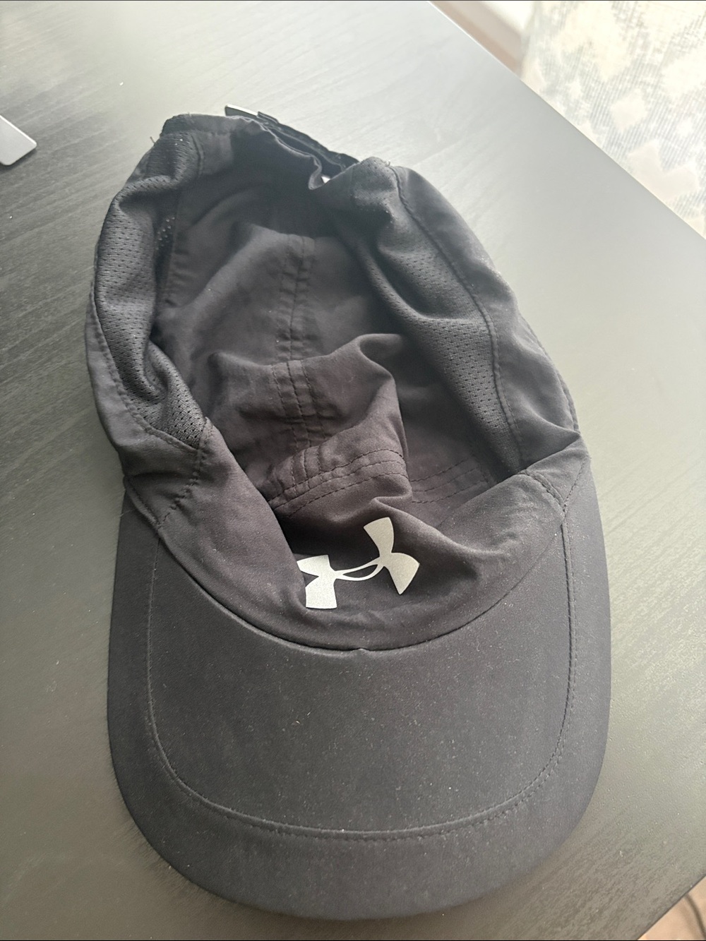 Under Armour Black Performance Cap with White Logo